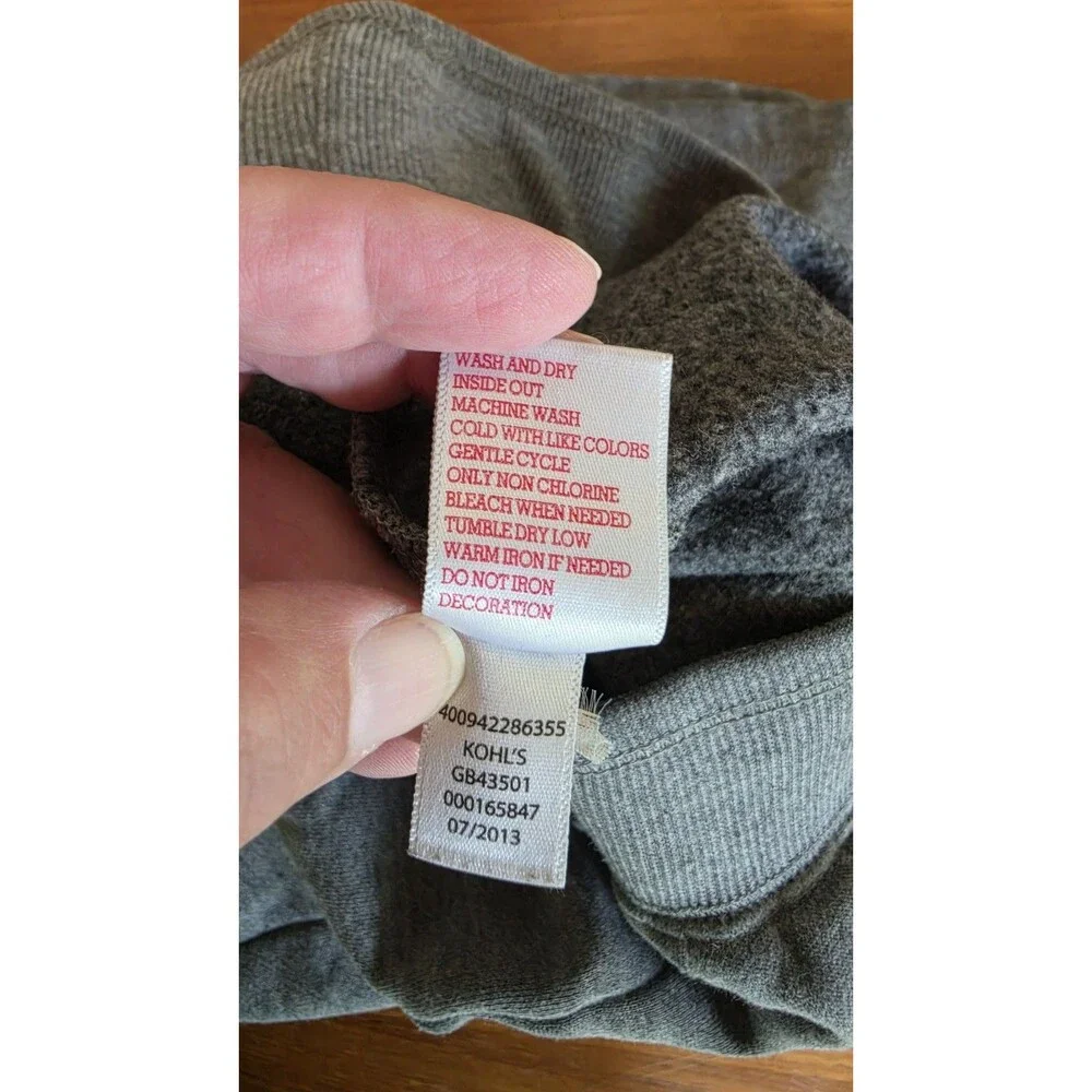 SO Girls Grey Peace Sweatpants Size XS (7)